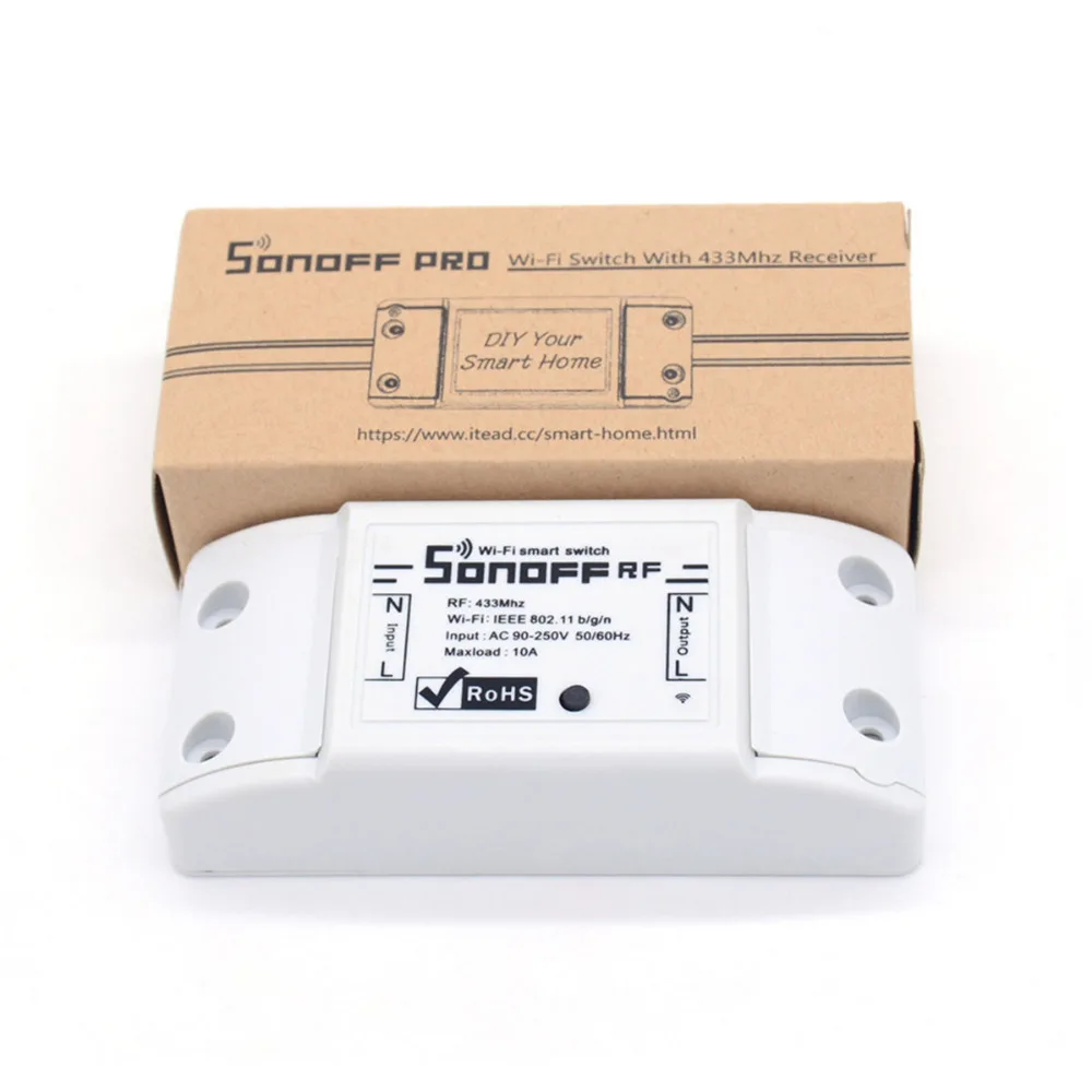 Sonoff 433 МГц Sonoff RF WiFi беспроводной умный переключатель для дома с радиочастотным приемником дистанционное управление Умный переключатель синхронизации Беспроводное управление