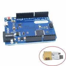 Placa de desenvolvimento de leonardo r3 + 1 metro cabo usb