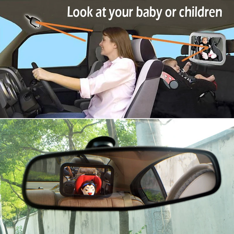 Регулируемое широкое Автомобильное зеркало заднего вида Детское/Детское сиденье автомобильное защитное зеркало монитор подголовник Высокое качество Автомобильный интерьер стиль