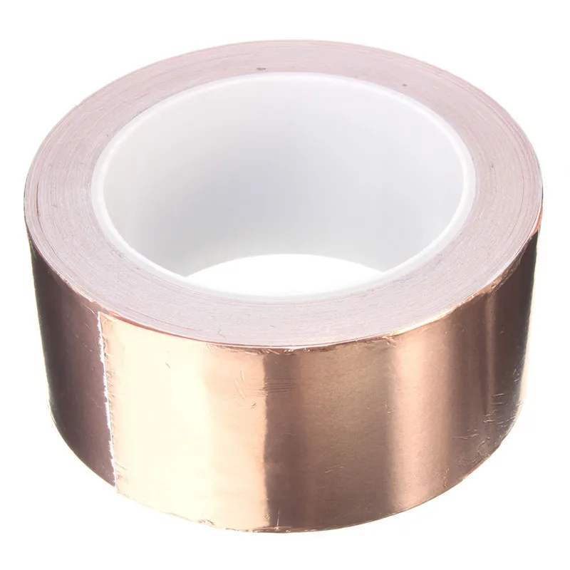 

MTGATHER 50 x 20 mm Adhesive Single Face Electric Conduction Copper Foil Tape Shielding Guitar Slug And Snail Barrier