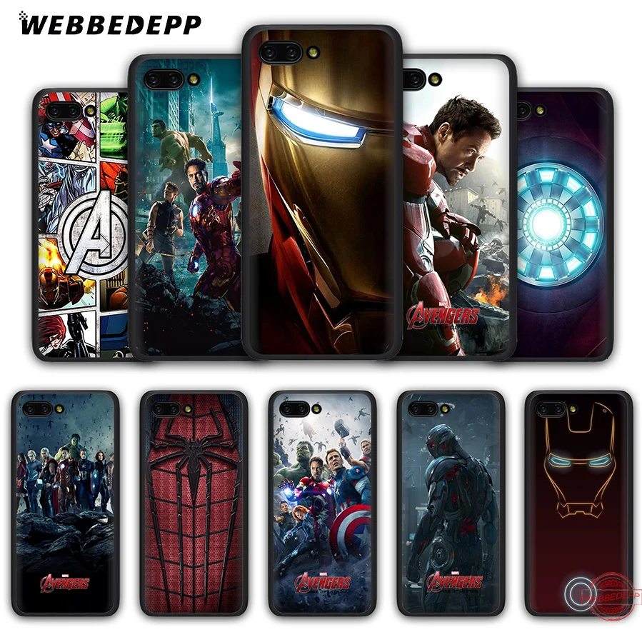 

WEBBEDEPP Marvel Comics is The Avengers Soft Case for Honor 20 10 9 9X 8 Lite 8C 8X 7X 7C 7A 3GB 6A Pro View 20