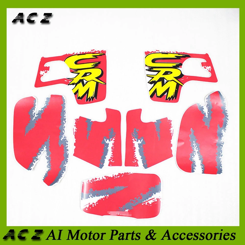 

ACZ Motorcycle Complete Graphic Kit Sticker Fuel Tank Decal Gas Tank Decals For Honda CRM250 CRM All models Dirt Bike