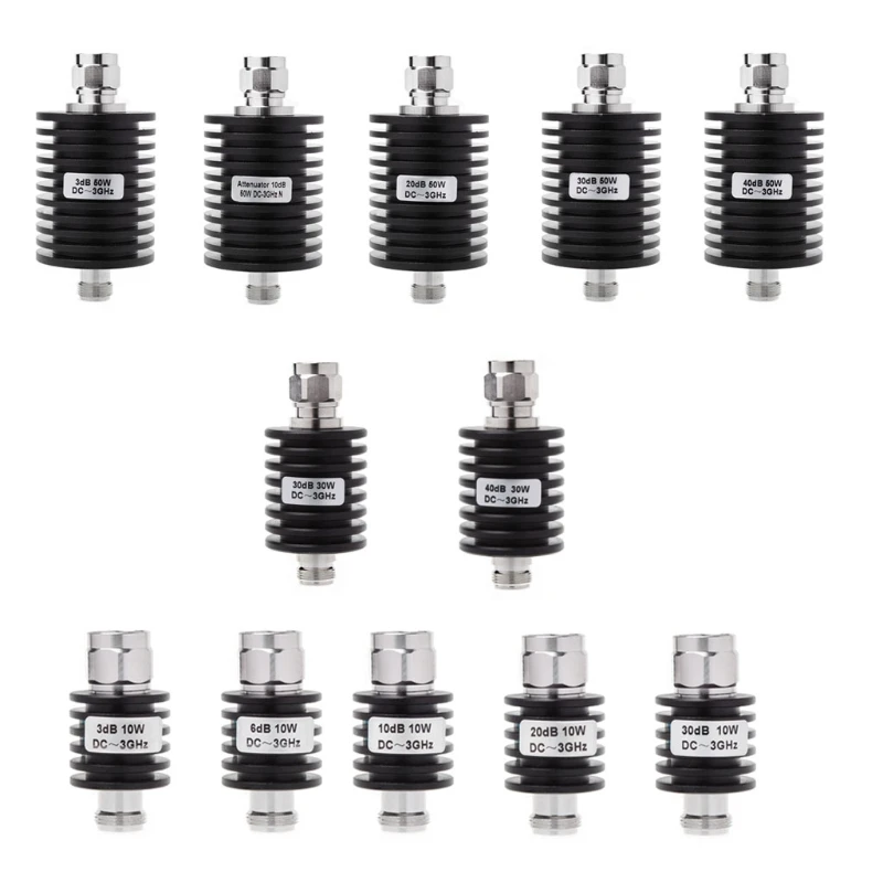 

10W/30W/50W N Type DC-3GHz Coaxial Fixed Attenuator Frequency 3GHz N Fixed Connectors