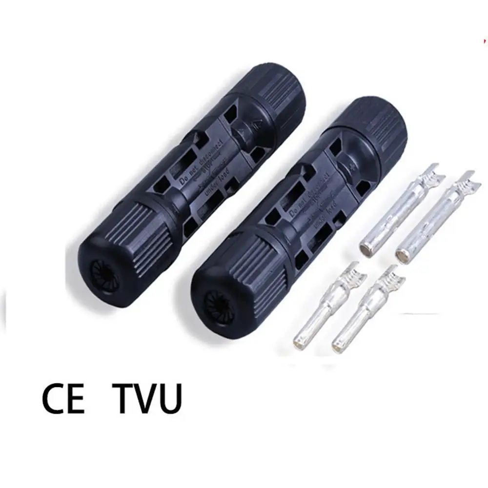 

Solar MC4 Connector TUV Certified 1500V or 1000V For PV Panel Waterproof China Manufacturer Factory 100pairs/bag