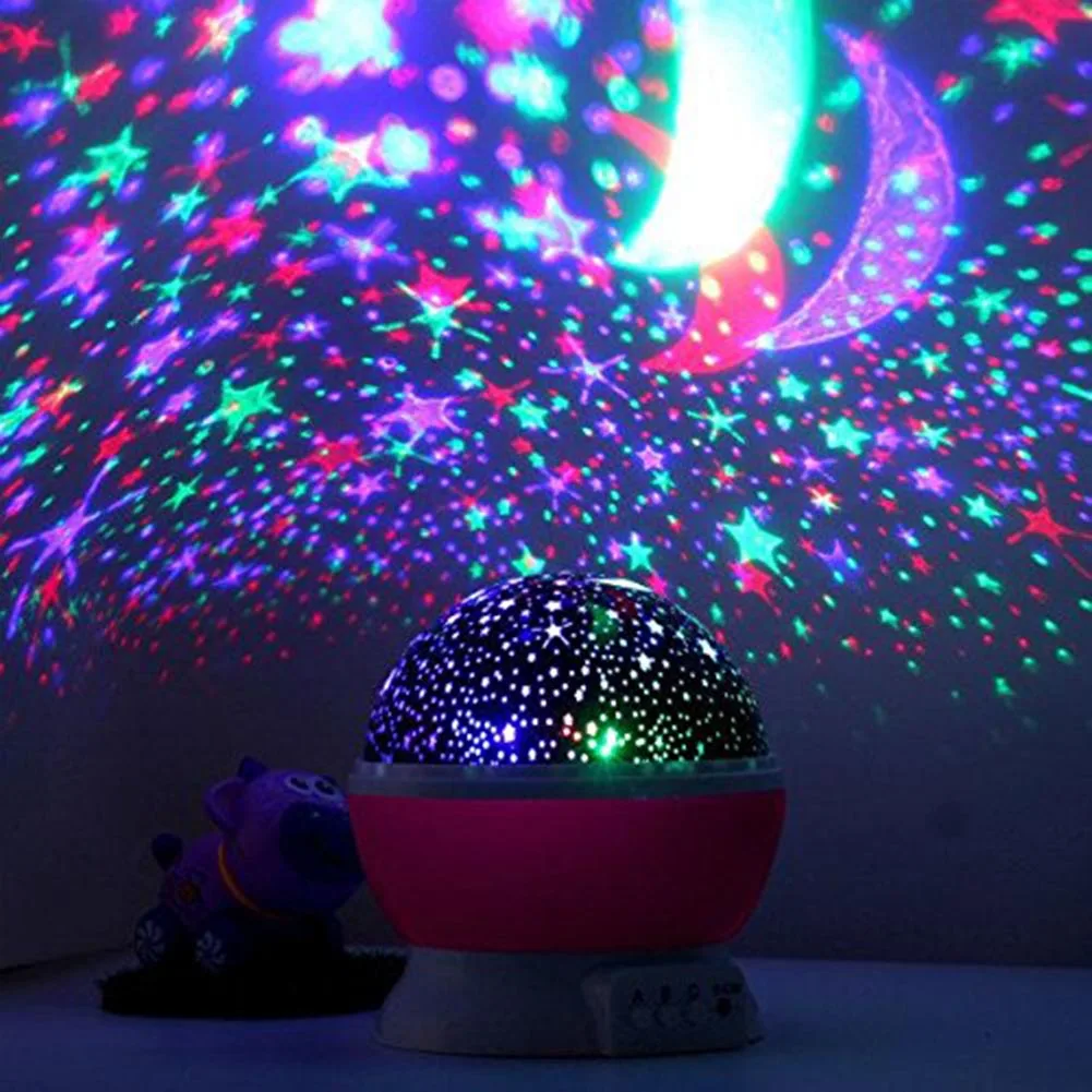 

Newly LED Night Lights Moon Star Sky Projector Light Bedroom Home Decor Women Kids Sleeping Lamp Gifts XSD88