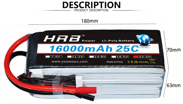未使用品 HRB パワーバッテリー 16000mAh HRB Lipo バッテリー パック