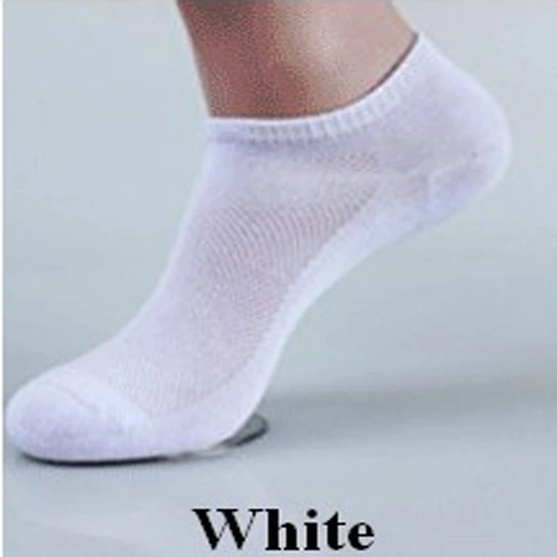 10pair Solid White Black Gray Colors 3d Men Socks Invisible Men's Ankle Socks Summer Breathable Compresion Socks Thin Boat Sock