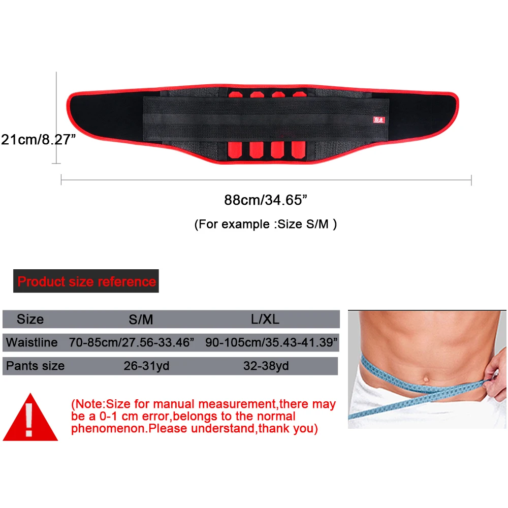 Kuangmi талии Триммер AB пояс поясничной Brace Поясничные пояса Фитнес спортивные пояс для похудения