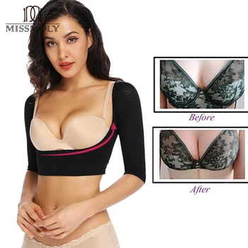 Arm Shaper Long Sleeves Body Shaper Women Shapewear Chest Posture Corrector Push Up Tops Crop Chest Binder Control Arm Surgery