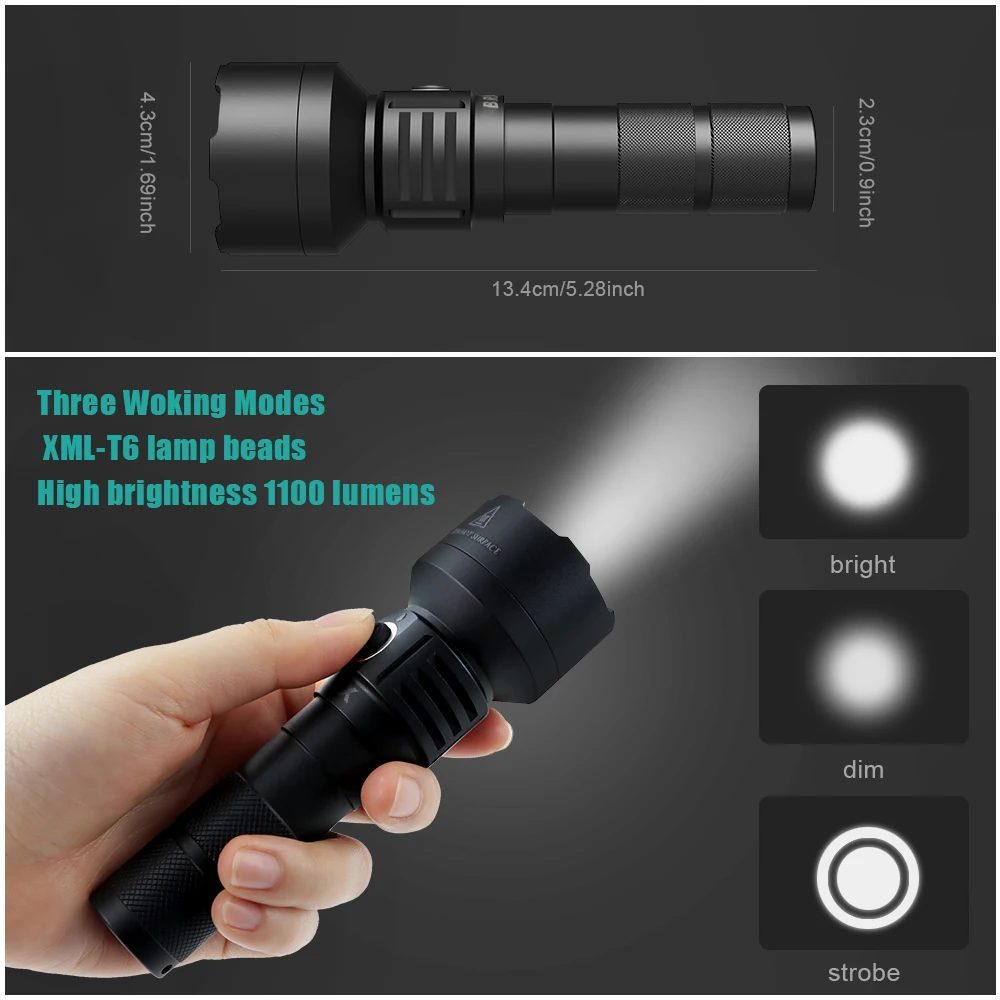 BRILEX Rechargeable USB Flashlight LED Torche led Lantern Torch Penlight Tactical Mini LED Flashlight USB Black 18650 battery BRILEX Rechargeable USB Flashlight LED Torche led Lantern Torch Penlight Tactical Mini LED Flashlight USB Black 18650 battery