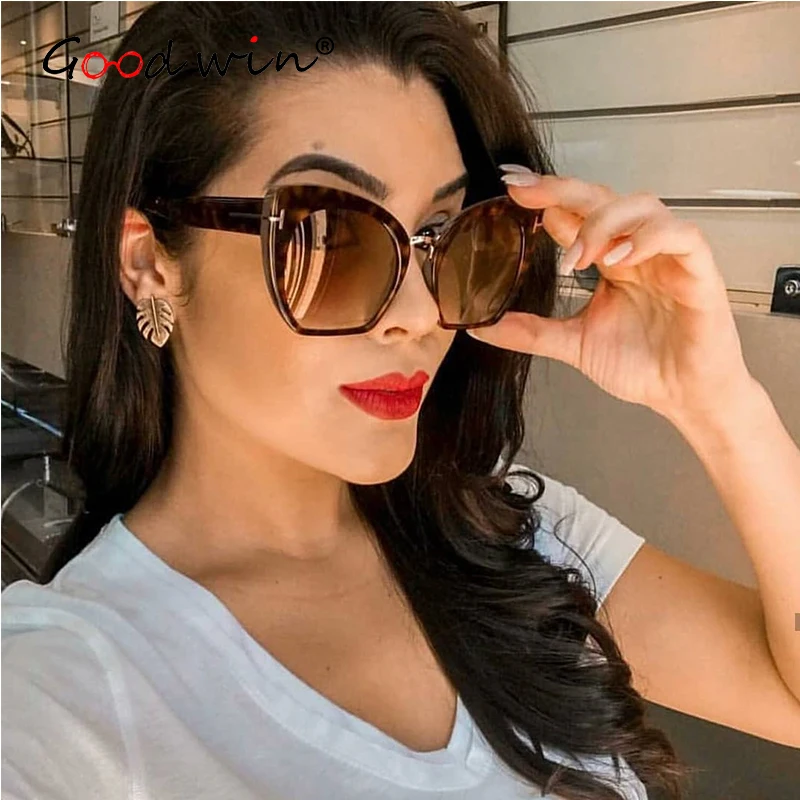 

Good Win 2019 Sunglasses Women Luxury Brand Designer Vintage Retro Cat Eye Women Sunglasses Gradient Female Sun Glasses Fors TOM