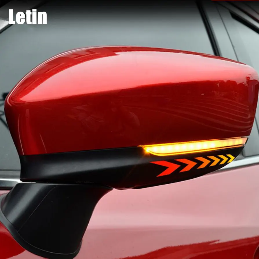 

For Mazda 3 Axela Mazda 6 Atenza 2017 2018 side rearview Mirror Dynamic blinker scroll LED Turn Signal