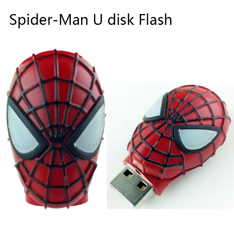 Лучший Флешки 128 ГБ Человек паук usb флеш накопитель 4 ГБ 8 ГБ 16 ГБ 32 ГБ 64 ГБ usb флэш накопитель 2.0 Memory Stick автомобилей подарок диска устройств хранения 16 ...