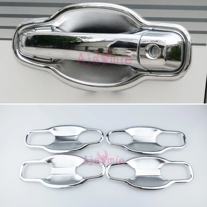 

Chrome Car Styling Door Handle Bowl Insert Trim Panel Overlay Frame Kit 2016 2017 2018 For Toyota Land Cruiser 200 Accessories