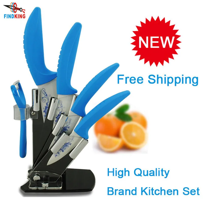 

Beauty Gifts high quality 6 piece a set kitchenware Zirconia kitchen Ceramic Knife tool Set 3" 4" 5" 6" inch + Peeler+Holder