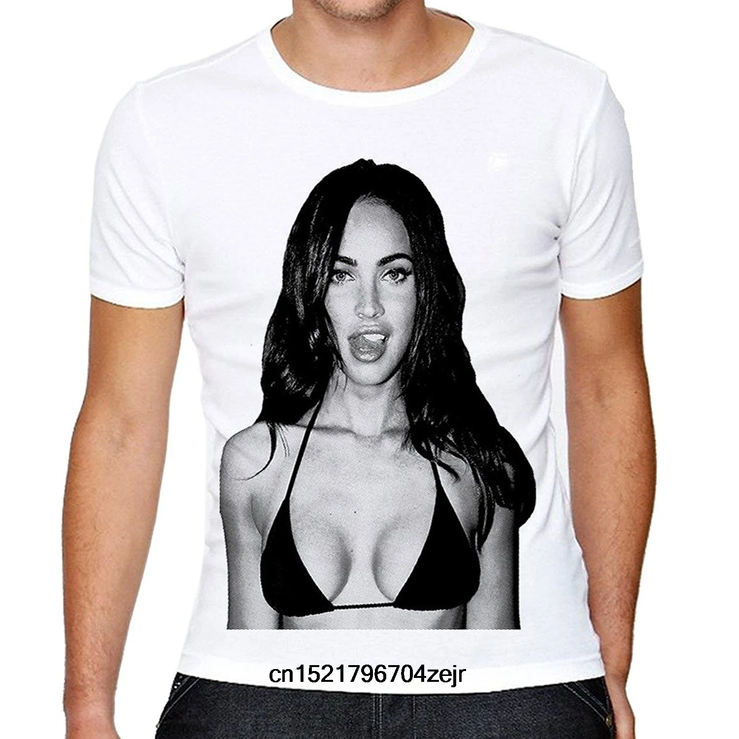 

Men T shirt Fashion Megan Fox Sexy Bikini Summer funny t-shirt novelty tshirt women