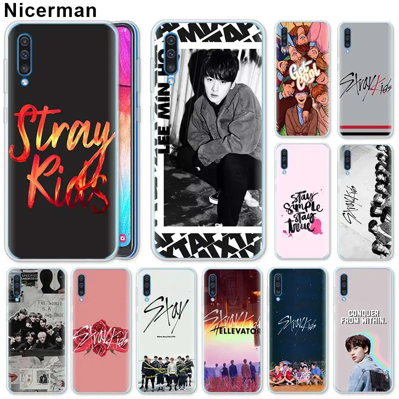 

Stray Kids Silicone Case for Samsung Galaxy A50 A70 A40 A20e A10 A30 A80 A6 A8 Plus A7 A9 Clear TPU Case