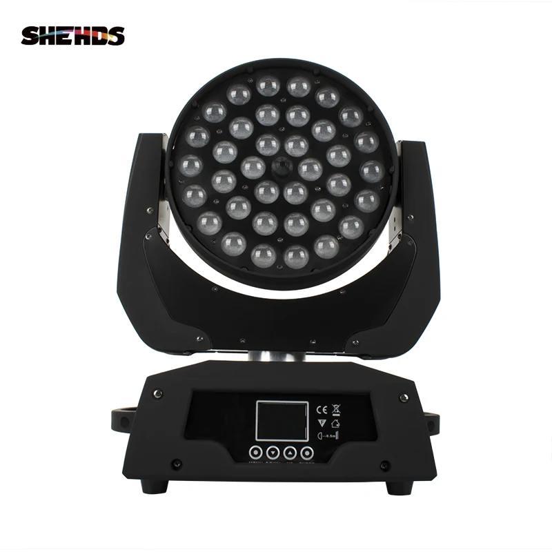 

LED Moving Head Wash Light LED Zoom Wash 36x18W RGBWA+UV Color DMX Stage Moving Heads Wash Key Board For DJ Disco Nightclub