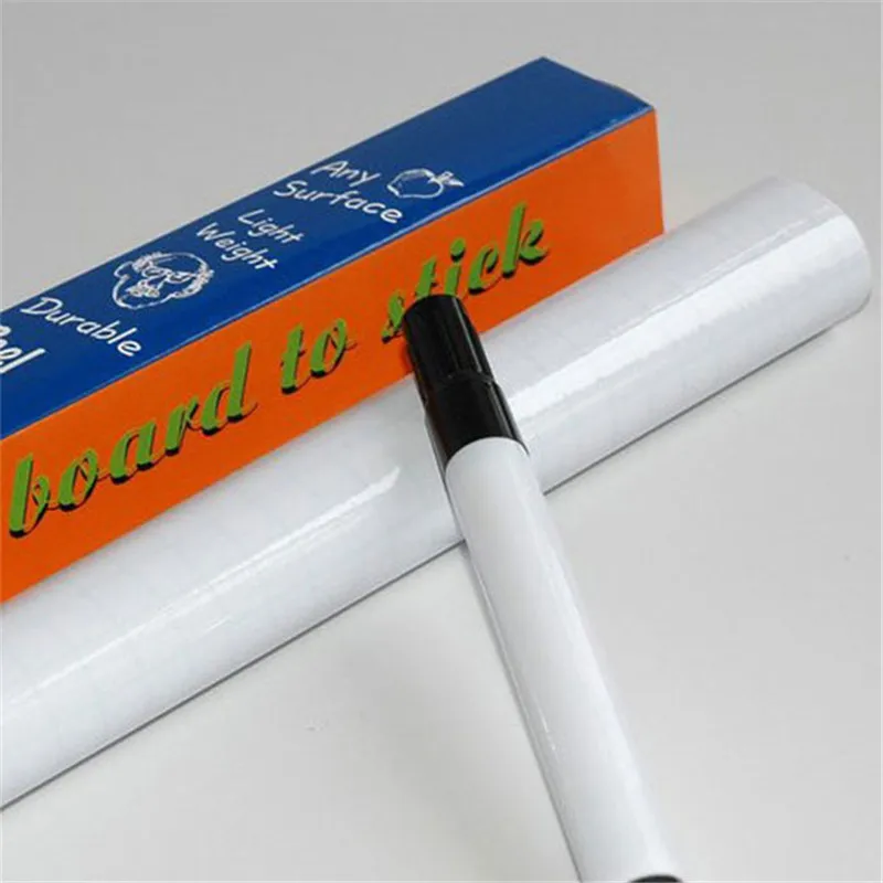 200*45CM Removable Whiteboard White Blackboard PVC Sticker Chalkboard Wall Sticker Children Paint Home Decoration