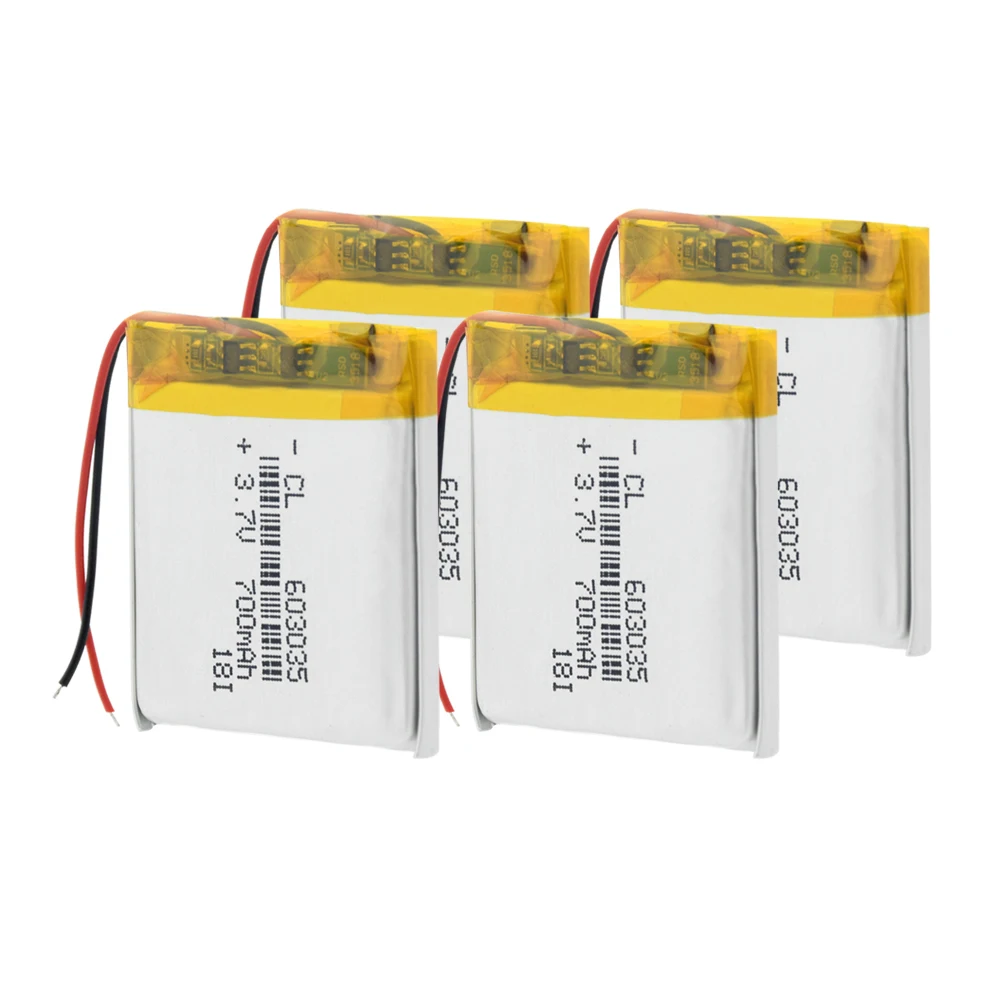 1/2/4 3,7 в 603035 Li-po Батарея Перезаряжаемые литий-полимерный Батарея печатная плата заряда защита литий-полимерные батареи имеет долгий срок службы