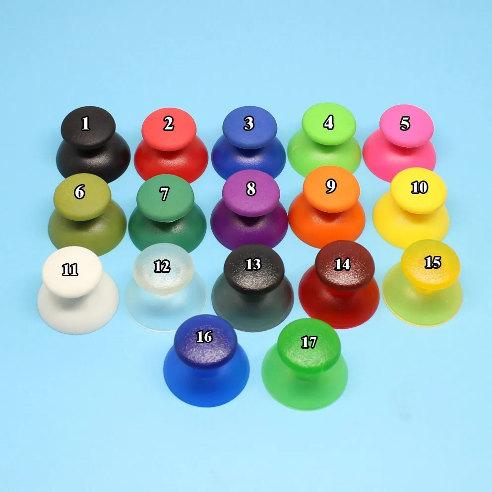 2X Tappo Analogico Colorato Per Controller Ps3 Impugnature Per Pollice Cappuccio Nero Impugnature Analogiche Custodia Per Controller Per Joystick Ps3