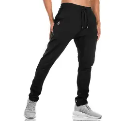 2018 Новый высокое качество Jogger Брюки Для мужчин Фитнес Бодибилдинг Спортзал брюки для бегунов брендовая одежда осень брюки штаны