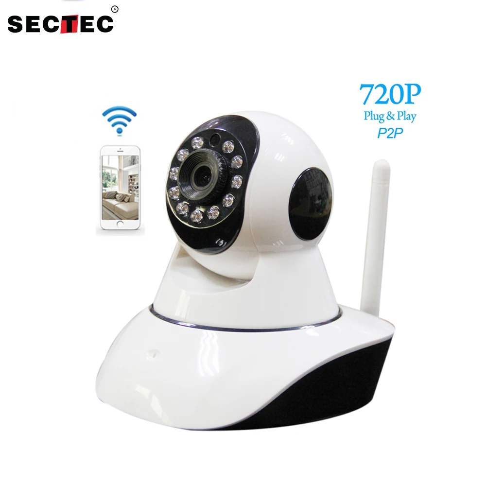 bilder für SECTEC Kunststoff Hause WIFI 720 P Ip-kamera Freie Yoosee Mobile APP Baby Monitor Smart Alarm Nachtsicht Indoor Sicherheit System bilder für SECTEC Kunststoff Hause WIFI 720 P Ip-kamera Freie Yoosee Mobile APP Baby Monitor Smart Alarm Nachtsicht Indoor Sicherheit System