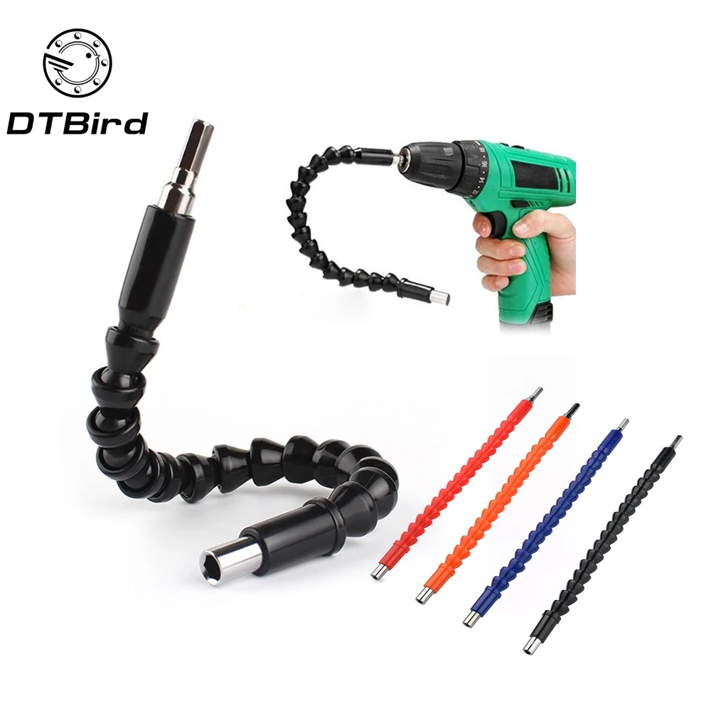Car Repair Tools Black 295mm Flexible Shaft Bits Extention Screwdriver Bit Holder Connect Link Electronics Drill 1/4&quot Hex Shank |