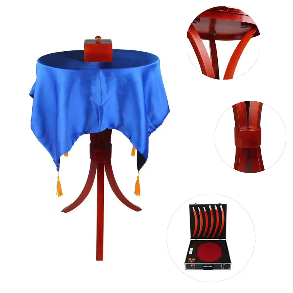 Delux Oval Trinity Floating Table With Anti Gravity Box Vase Magic