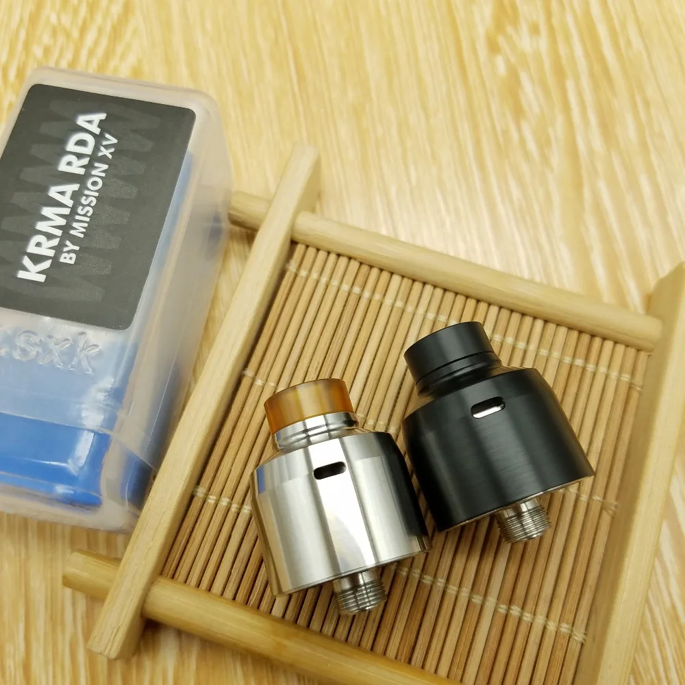  CYAN SXK Krma RDA Atomizer with BF Pin 316 Stainless Steel 22mm Diameter Vaporizer Tank vs Reload X