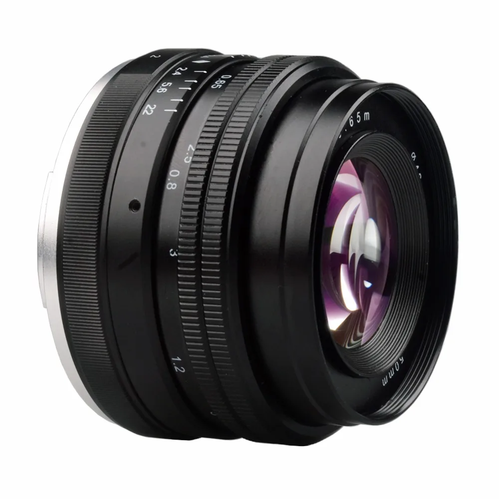 Lightdow 50 мм F2.0-F22 Prime фиксированный ручной фокус объектив для sony E-Mount Cannon Nikon Olympus M4/3 Fujifilm беззеркальных камер