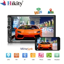Hikity 8802 Universal 2din Car Radio Android GPS Bluetooth Autoradio Stereo Mirrorlink Multimedia MP5 Player Rear View Camera