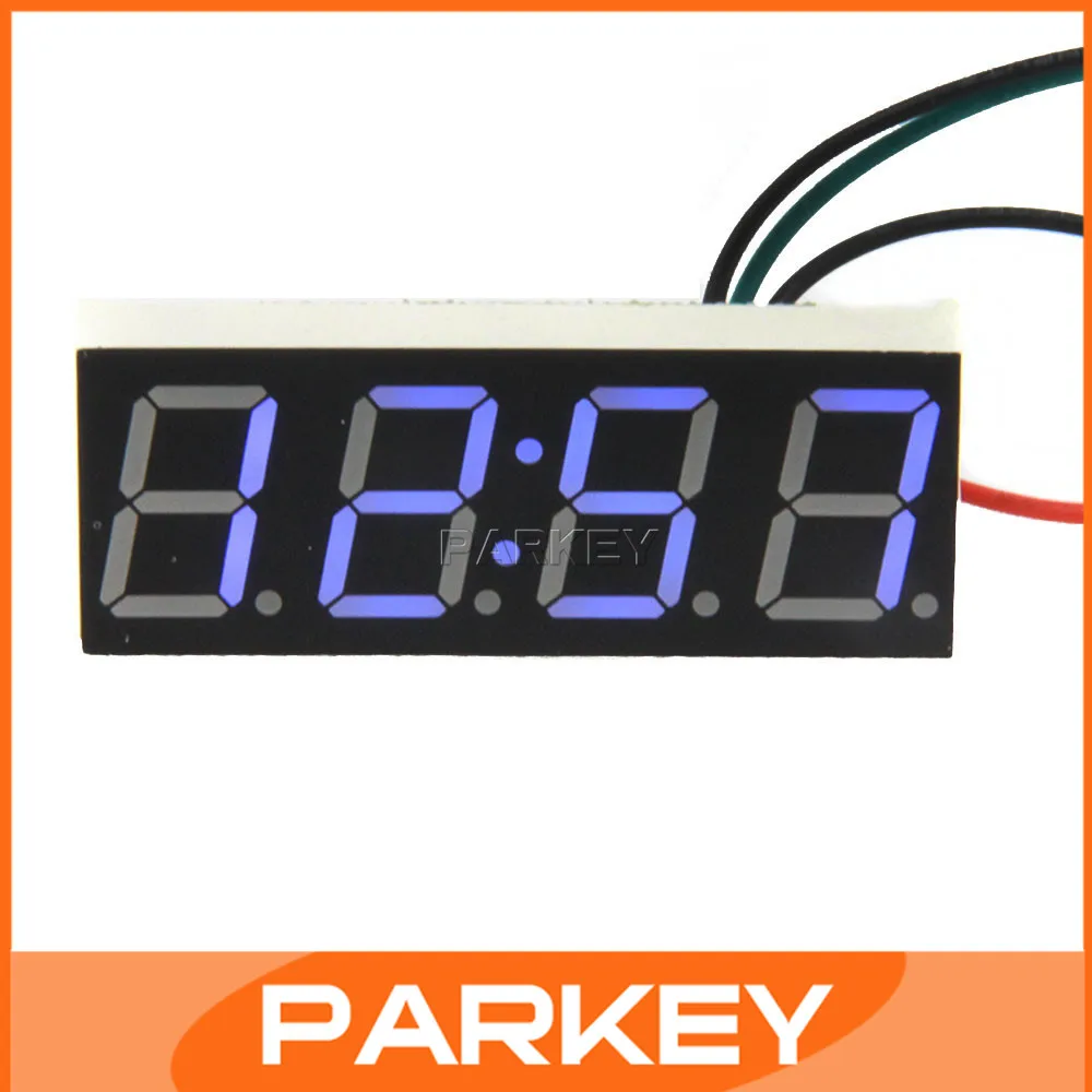 100 PCS 0.56" LED Electric Digital 12V/24V Vehicle Car Motor Clock