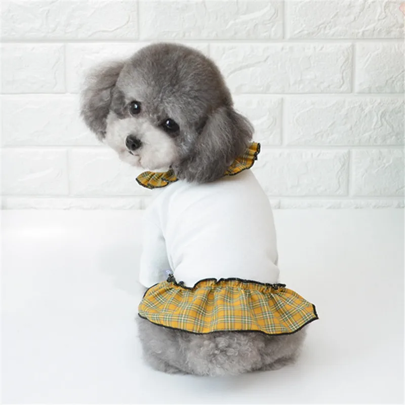 Настоятельно рекомендуется Собака Платье Лето Pet одежда принцесса девочка собака одежда Свадебные платья Щенок Чихуахуа Пудель Бишон костюм