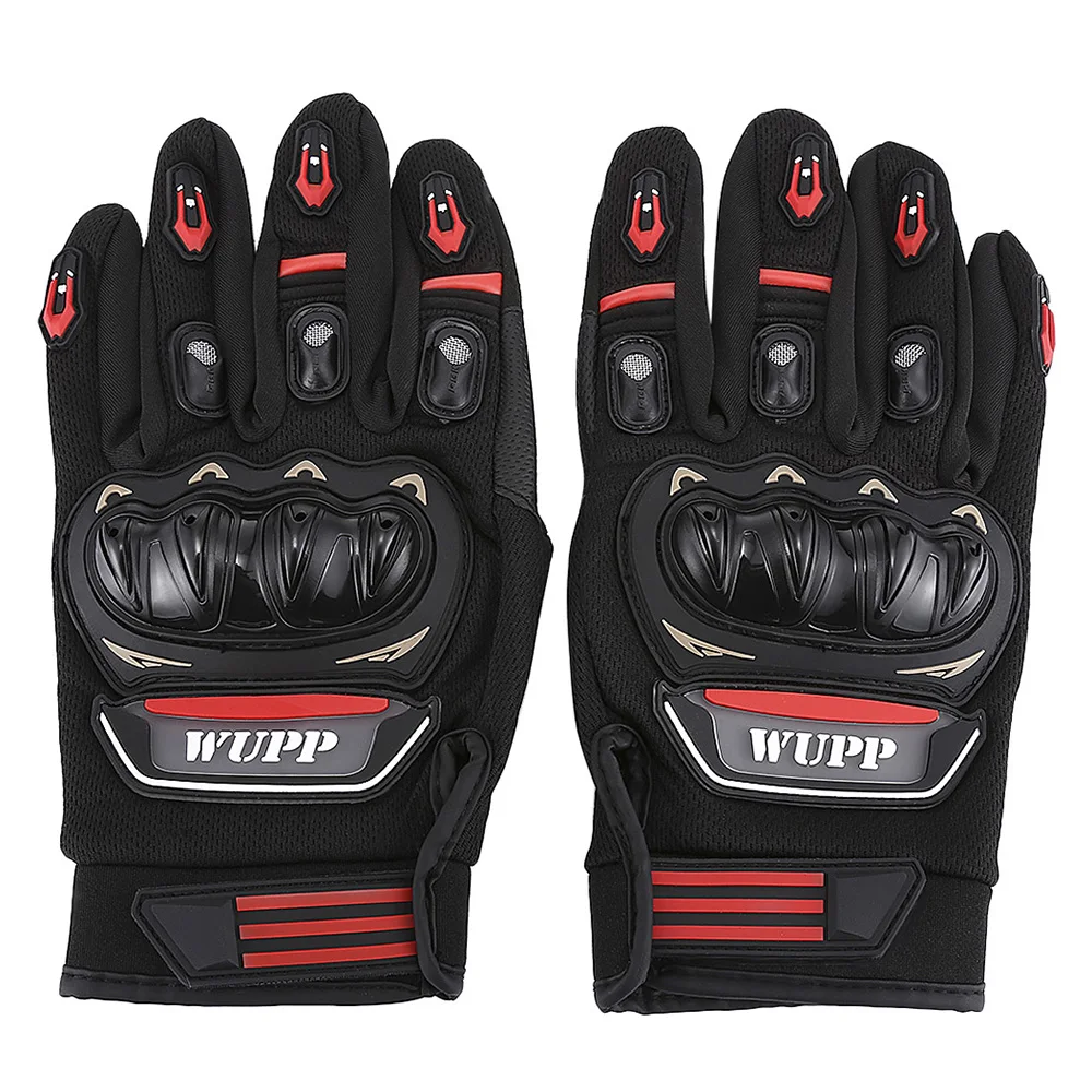 WUPP CS- 639A Full Finger Motorcycle Gloves for Riding - Цвет: Black