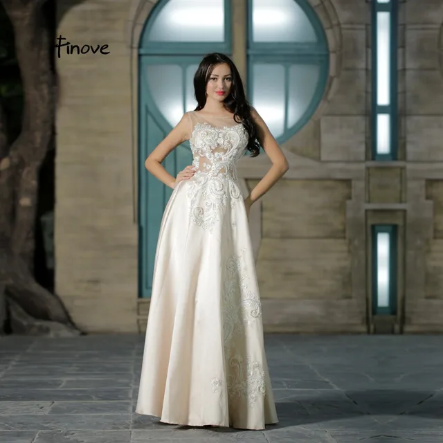 White Prom Dresses with Color