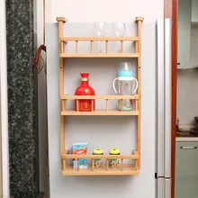 A1 бамбуковая стойка для холодильника, многофункциональная полка для хранения, кухонная приправа, полка для хранения в ванной wx8201014