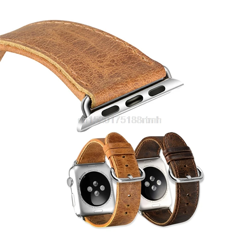 

Luxury Band Strap Leather Bracelet Watchband For Apple Watch iWatch 38 42mm