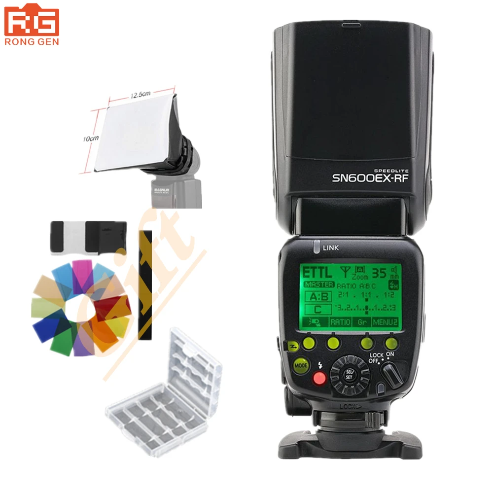 

Shanny SN600EX-RF 2.4G Wireless Radio HSS E-TTL Slave Speedlite Flash for Canon 70D 60D 7D 7DII 6D 5DII 5DIII 700D 650D 1DX