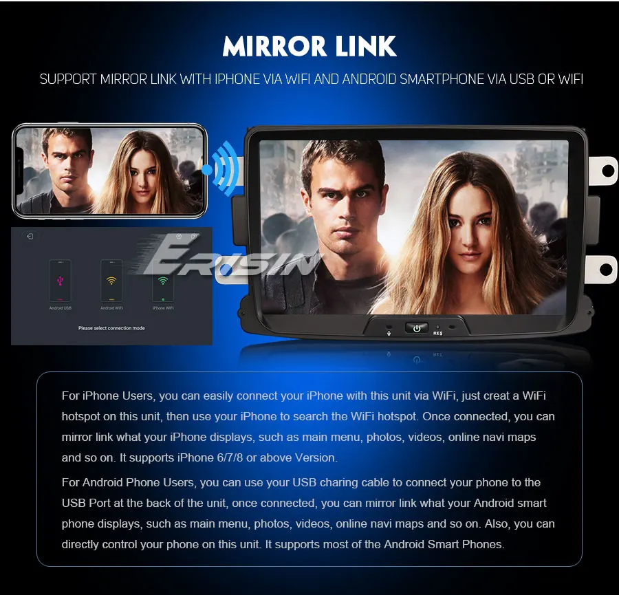 Cheap Erisin ES4829D 8 inch car radio android 9.0 2G RAM PX30 DAB OBD WIFI 3G for Renault Dacia Duster Logan Sandero Dokker Lodgy 15