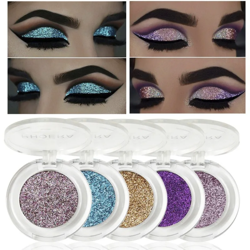 

8 Colors Metallic Glitter Eye Shadow Sexy Makeup Easy to Wear Long-lasting Singel Eyeshadow Eyes Make Up Cosmetics Products