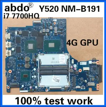 

DY512 NM-B191 is suitable for Lenovo Y520-15IKBN notebook motherboard 5B20N00283 CPU i7 7700HQ GTX1050 4G DDR4 100% test work