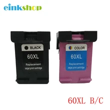 2 Pack X Ink Cartridge for HP 60XL CC641WN Blac CC644WN Tri-Color Ink Cartridges 60 xl for hp Deskjet D2500 D2530 D2560 2 Pack X Ink Cartridge for HP 60XL CC641WN Blac CC644WN Tri-Color Ink Cartridges 60 xl for hp Deskjet D2500 D2530 D2560
