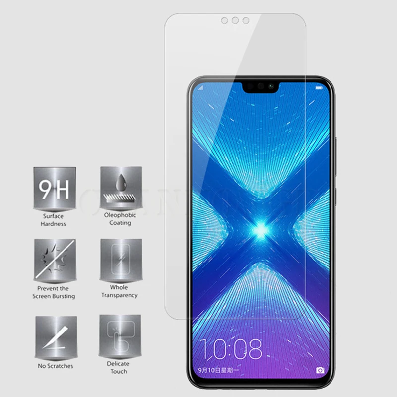 9H прозрачное закаленное стекло для Huawei Honor 8X Защита экрана 8x Защитная пленка