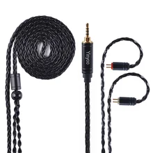 AK Yinyoo 8 ядра Модернизированный посеребренный Медь кабель 3,5 2,5 мм кабель для наушников с MMCX 2Pin для ZSTZS10AS10ZSX C12 V2 BLON TRN