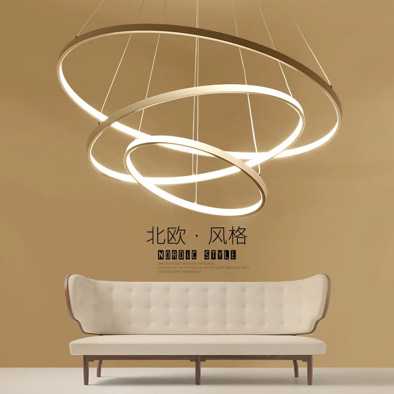 

Excellent modern minimalist LED lamps, dining lights, aluminum, personalized bedroom, living room Art Chandelier