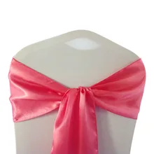 Атласное кресло пояс бант " x 108" для банкета свадебные галстуки Бабочка Ремесло чехол для стула украшения