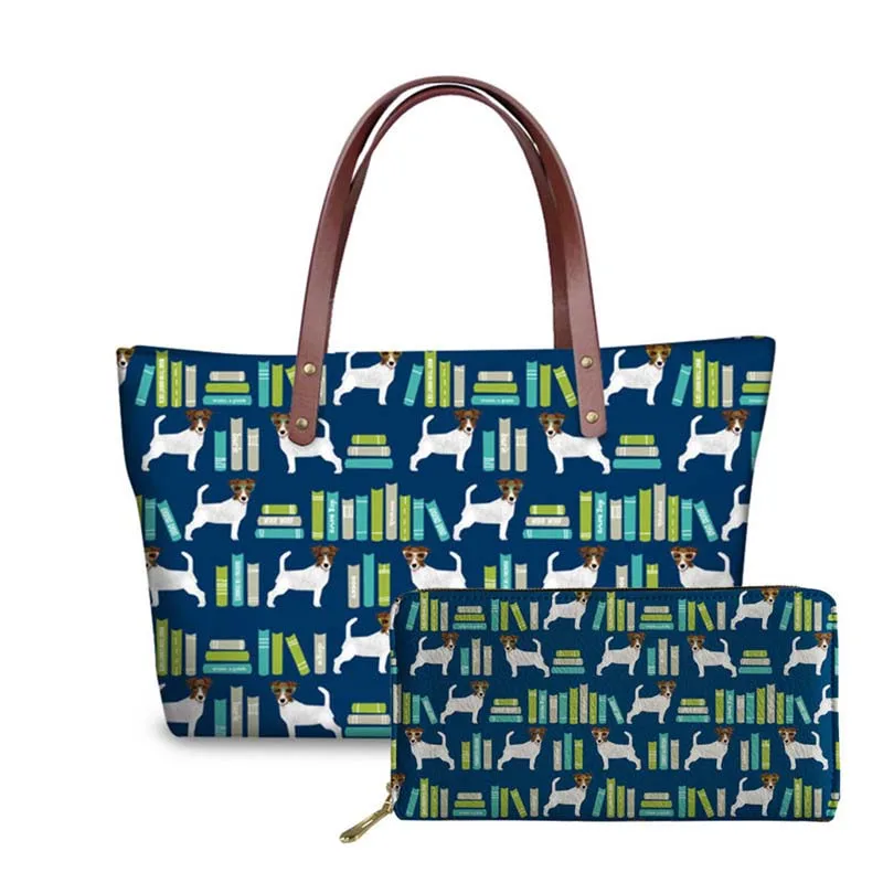 Женская сумка-тоут с рисунком Джека Расселла терьера | Багаж и сумки