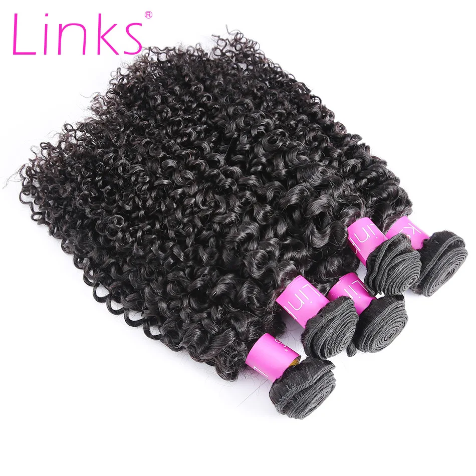 Links mongol kinky encaracolado feixes de cabelo