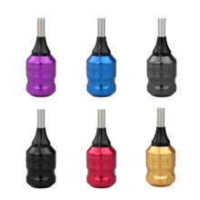 32 мм алюминиевая трубка для татуировки с 2 игольчатыми стержнями, регулируемая для картриджа, игла для татуировки, роторная и катушка, машинка для татуировки, пистолет